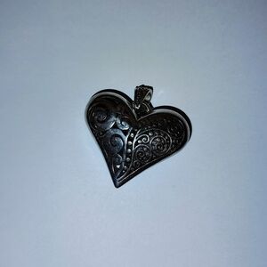 Brighton Intricate Silver Heart Charm